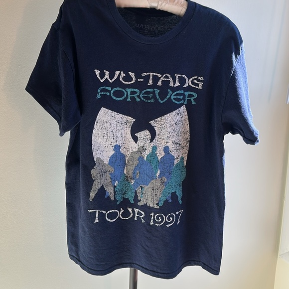 Vintage 1997 Wu-Tang Forever Clan Tour Men’s Large Navy - Picture 2 of 10